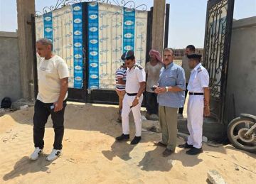 حملة لجهاز مدينة سفنكس الجديدة لإزالة تعديات بناء مخالف بمنطقة الريف الأوروبي