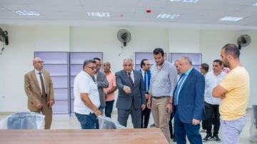 رئيس جامعة طنطا الأهلية يتفقد الاستعدادات النهائية لاستقبال لجان بدء الدراسة