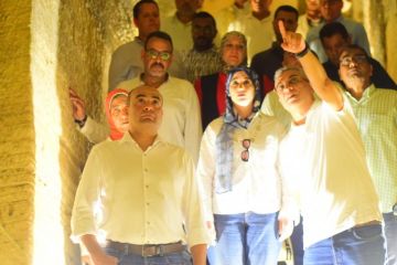 نائب وزير السياحة وأمين الأعلى للآثار يتفقدان مواقع أثرية للوقوف على مستجدات أعمال الترميم نائب وزير السياحة وأمين الأعلى للآثار يتفقدان مواقع أثرية للوقوف على مستجدات أعمال الترميم