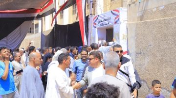 إقبال كبير من المواطنين على لجان وحدة القطوري بالعياط للإدلاء بأصواتهم في انتخابات الشيوخ