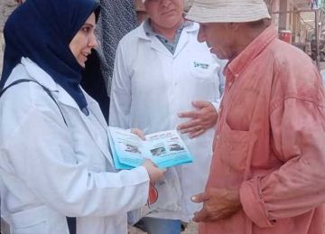 حملة لطرق أبواب المزارعين والمربين للتحصين ضد الحمي القلاعية بالمنوفية