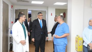 محافظ الجيزة يفتتح توسعات الرعاية المركزة بمستشفى إمبابة العام