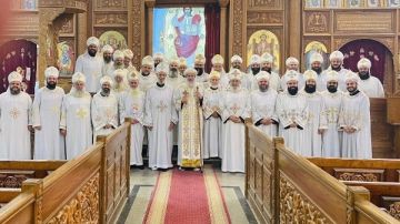 اجتماع مجمع كهنة شرق المنيا بحضور الأنبا فام أسقف الإيبارشية