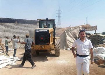 إزالة 17 حالة تعد على الأرض الزراعية بـ3 قرى في إدفو بأسوان