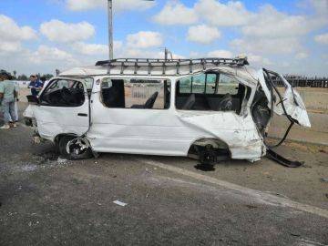 مصرع شخص وإصابة 10 في انقلاب ميكروباص على طريق شبرا بنها الحر بالقليوبية مصرع شخص وإصابة 10 في انقلاب ميكروباص على طريق شبرا بنها الحر بالقليوبية