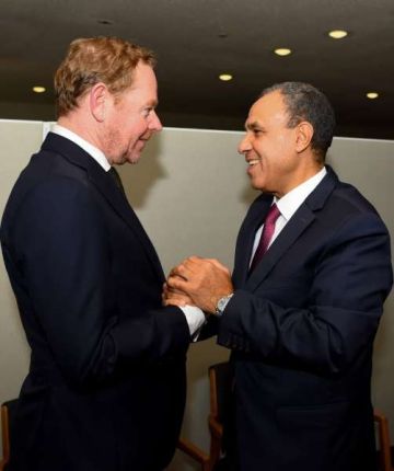 وزير الخارجية يلتقي مع نظيره الهولندي على هامش أعمال الجمعية العامة في نيويورك