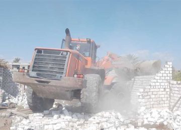 إزالة 556 حالة تعد علي الأراضي ضمن الموجة الـ 27 في أسوان