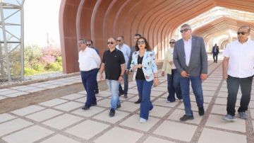 وزيرة التنمية المحلية توجه بتطوير حديقة السلام بدهب