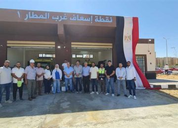 أكتوبر الجديدة تسلم الإسعاف نقطة طبية لمنطقة غرب المطار (صور)
