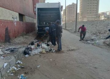 حملة نظافة مكبرة بأحياء وشوارع مدينة أسيوط