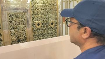 من الروضة الشريفة.. هنيدي يحتفل بالمولد النبوي الشريف