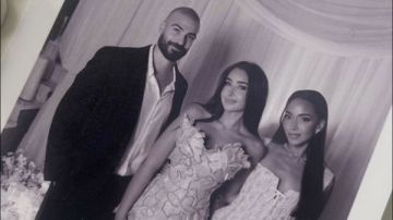 هنا الزاهد تتألق في حفل خطوبة شقيقتها نور بفستان أنيق