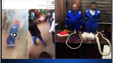 الداخلية: ضبط شخصين تعديا على المواطنين بكرباج في المنوفية