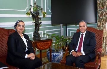 وزير الخارجية يستقبل رئيسة المجلس القومي للمرأة