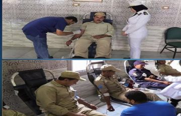 أمن الشرقية ينظم حملة للتبرع بالدم بمشاركة الضباط والأفراد والمجندين