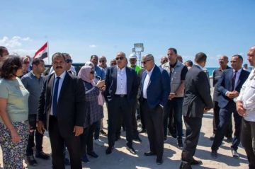 الدكتور سويلم يتفقد أعمال حماية الشواطيء بمحافظة الإسكندرية