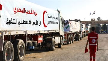 استئناف إدخال المساعدات إلى غزة من مصر