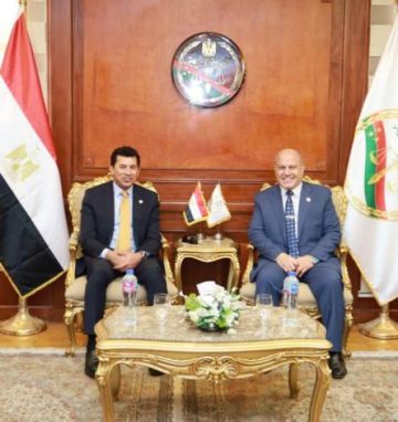 رئيس النيابة الإدارية يستقبل وزير الشباب والرياضة للتهنئة بتوليه مهام منصبة