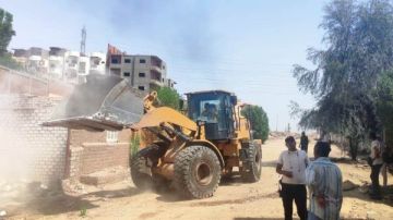 إزالة 527 حالة تعد على أراضى الدولة بأسوان ضمن المرحلة الثانية من الموجة27