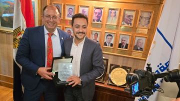 جامعة حلوان تكرم صدي البلد لجهودها فى إبراز مشروعات التعليم ودعم المسيرة البحثية