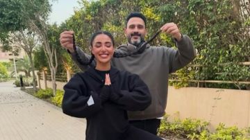 آية سماحة تهنئ أكرم حسني بعيد ميلاده .. ماذا قالت؟