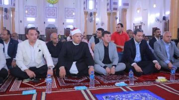 الاحتفال بالمولد النبوي الشريف بمسجد البحر بدمياط