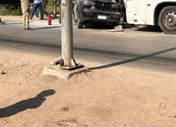 مصرع طالب في تصادم أتوبيس وملاكي على طريق شبين القناطر في القليوبية