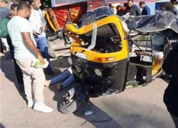 إصابة 6 أشخاص بينهم 3 أطفال جراء انقلاب توك توك في الدقهلية
