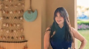 بفستان أزرق أنيق.. أحدث ظهور لـ نيرمين الفقي