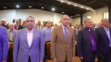 محافظ المنيا يشارك احتفال الهيئة القبطية الإنجيلية بمناسبة الاحتفال باليوبيل الماسي