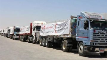 قوافل زاد العزة للمساعدات تنطلق من مصر إلى غزة رغم العراقيل الإسرائيلية قوافل زاد العزة للمساعدات تنطلق من مصر إلى غزة رغم العراقيل الإسرائيلية