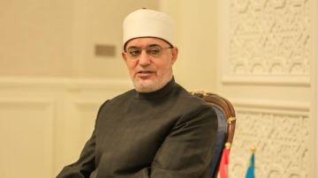 مفتي الجمهورية يبحث مع نظيره الكازاخستاني سبل التعاون في مجالات الفتوى والتأهيل العلمي مفتي الجمهورية يبحث مع نظيره الكازاخستاني سبل التعاون في مجالات الفتوى والتأهيل العلمي