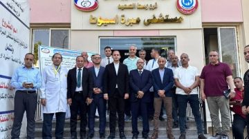 نائب وزير الصحة يتفقد مشروع تطوير مستشفيي أبنوب المركزي والمبرة للتأمين الصحي بأسيوط