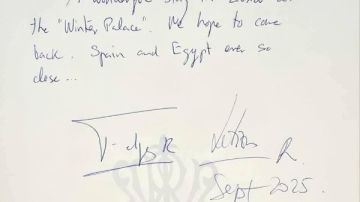 توقيع ملك إسبانيا في ونتر بالاس يخلد زيارة تاريخية للأقصر.. ماذا كتب؟