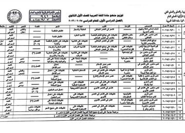 توزيع منهج العربي لـ الثانوية العامة للعام الدراسي الجديد 2026 2025 خطة الدراسة والمراجعة بالفصل الأول توزيع منهج العربي لـ الثانوية العامة للعام الدراسي الجديد 2026 2025 خطة الدراسة والمراجعة بالفصل الأول