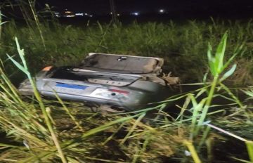 مصرع وإصابة 4 في حادث انقلاب سيارة ملاكي بطريق نبروه في الدقهلية