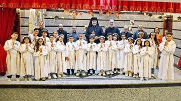 الأنبا توماس يترأس قداس المناولة الاحتفالية بكنيسة العذراء والقديسة تريزا بإمبابة الأنبا توماس يترأس قداس المناولة الاحتفالية بكنيسة العذراء والقديسة تريزا بإمبابة