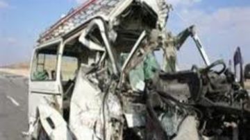 إصابة 9 أشخاص إثر حادث تصادم سيارتين على الطريق الإقليمي بالقليوبية