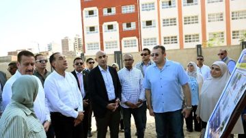 رئيس الوزراء يتفقد أعمال إنشاء المدرسة المصرية اليابانية الجديدة بشبين الكوم
