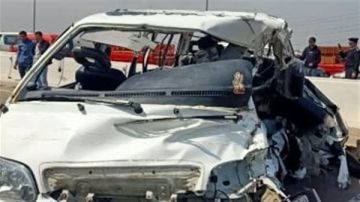 أسماء ضحايا حادث الطريق الصحراوي المروع