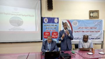  المشاركة السياسية للعمال ودعم منظومة التنمية ندوة لمجمع إعلام قنا بمصنع سكر قوص