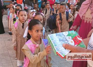 بدء العام الدراسي الجديد بمدارس الفترتين في كفر الشيخ
