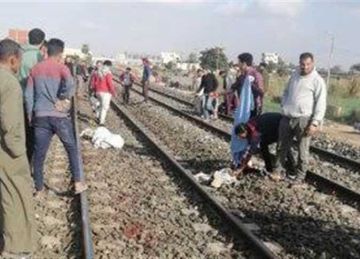مصرع سيدة دهسا أسفل عجلات القطار في كفرالشيخ