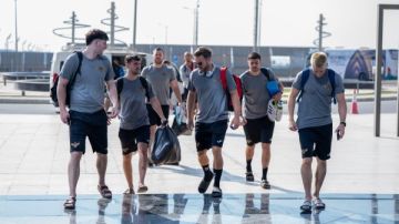 وصول فريق كاليفورنيا إيجلز الأمريكي إلى العاصمة الإدارية للمشاركة في بطولة العالم للأندية لكرة اليد