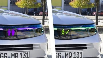 أول سيارة تحمل إشارات مرور على الإكصدام.. لسلامة المشاة