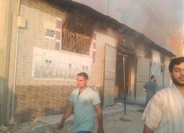 حريق هائل داخل مخزن كتان في الغربية.. و5 سيارات إطفاء لإخماده صور 