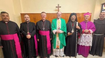 البطريرك الأنبا إبراهيم إسحق يشارك في قداس الشكر لخدمة راعي الجالية الألمانية الكاثوليكية بمصر