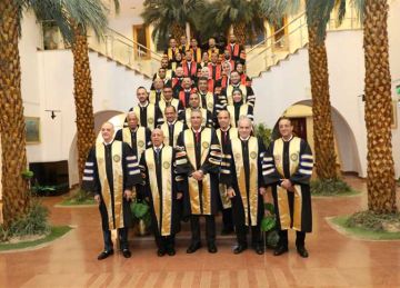 محافظ أسوان ورئيس النقل البحري يشهدان حفل تخرج 348 طالبا من الأكاديمية