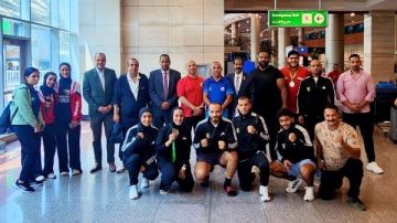 بعثة الكونغ فو تصل القاهرة بعد المشاركة في بطولة العالم للكبار بالبرازيل