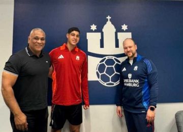 كرة يد.. محمود الشوبكي يبدأ تدريباته مع الفريق الأول بنادي هامبورج الألماني